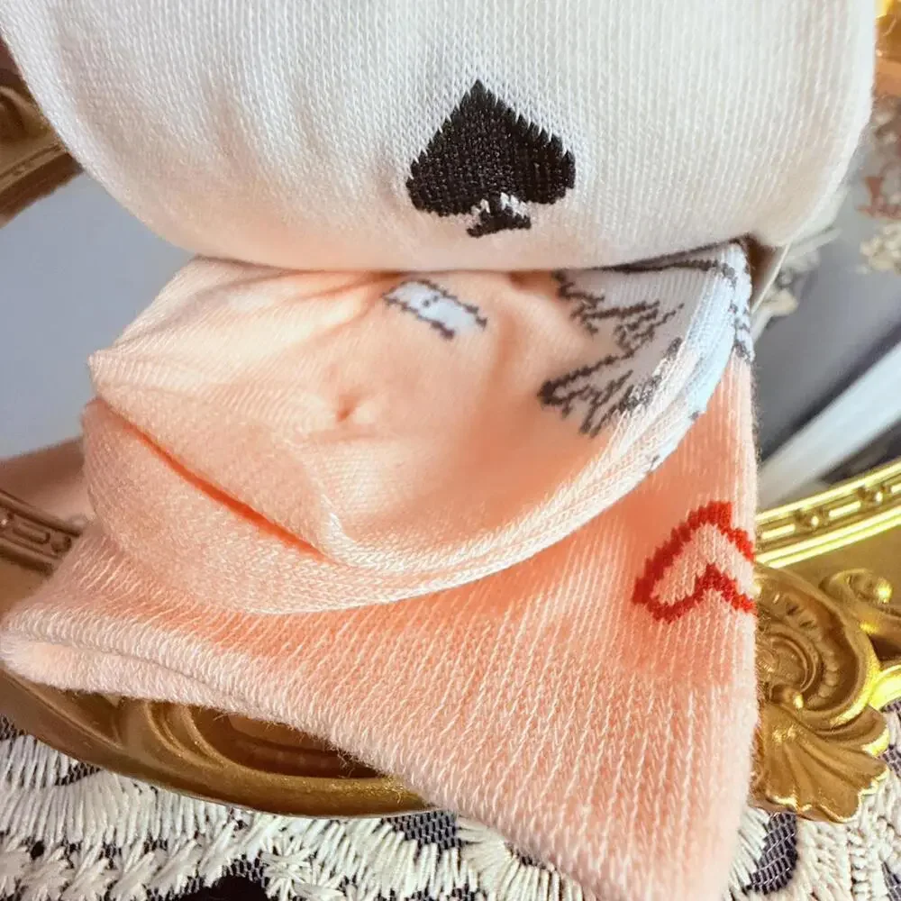 Kate Spade New York Cupid Heart Crew Socks 3 Pack One Size NWT